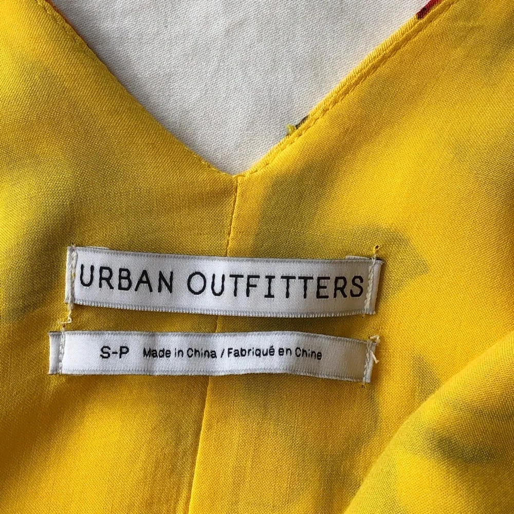 Urban Outfitters Zoe Printed Crepe Slip Dress SMALL